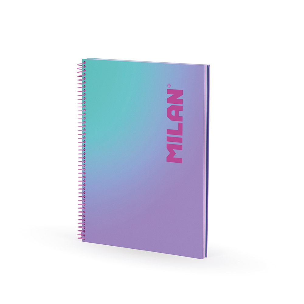 248702-EC Blok kolegij A4/D MILAN Sunset, 90L 95gr papir perforirani, ljubičasta P12