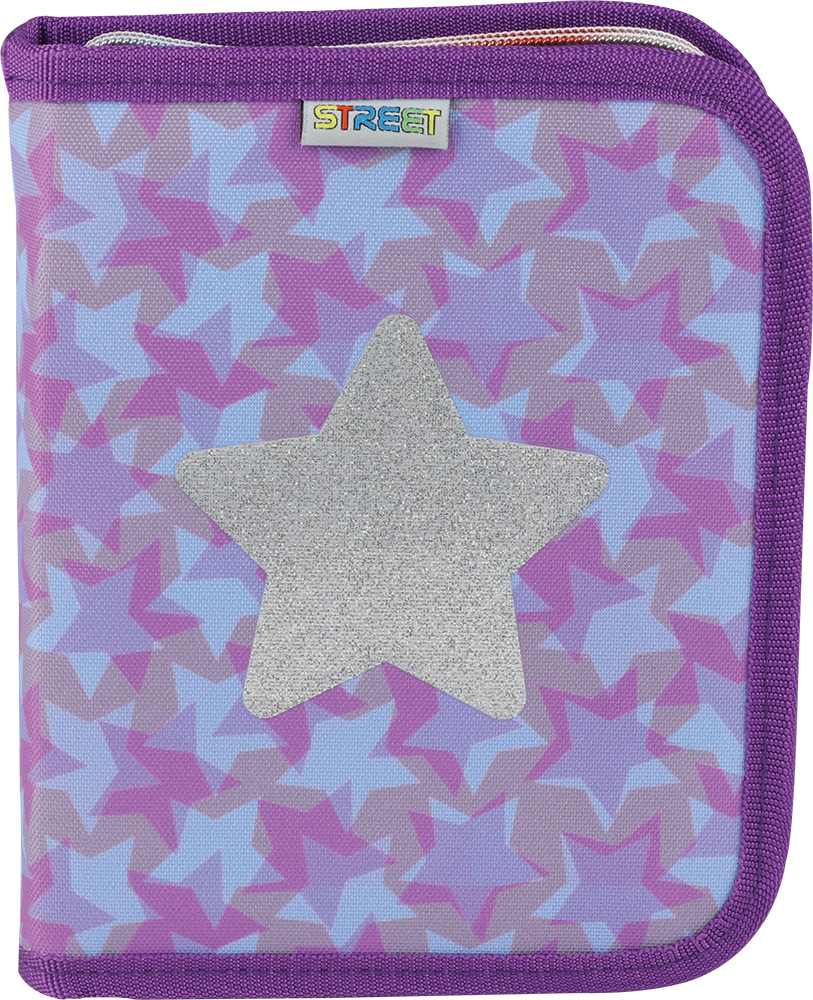 247124-EC Pernica jednostruka 2 preklopa BIG Street GLITTER STAR sa priborom P40