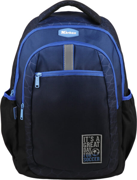Ruksak 3 zip Netted Karbon