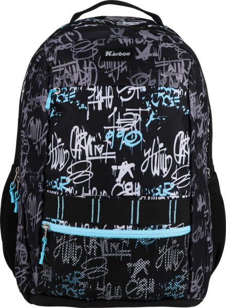 Ruksak 4 zip teen Grizzly Karbon