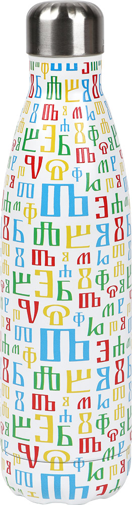 247640-EC Boca za vodu BUKY 500ml, isotermalna, nehrđajući čelik bijela P36