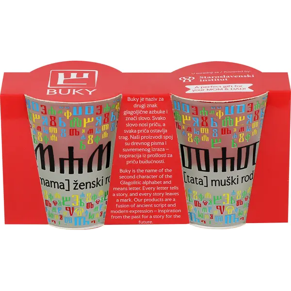 247666-EC Čaša za rakiju set 2 kom BUKY mama+tata P6/72