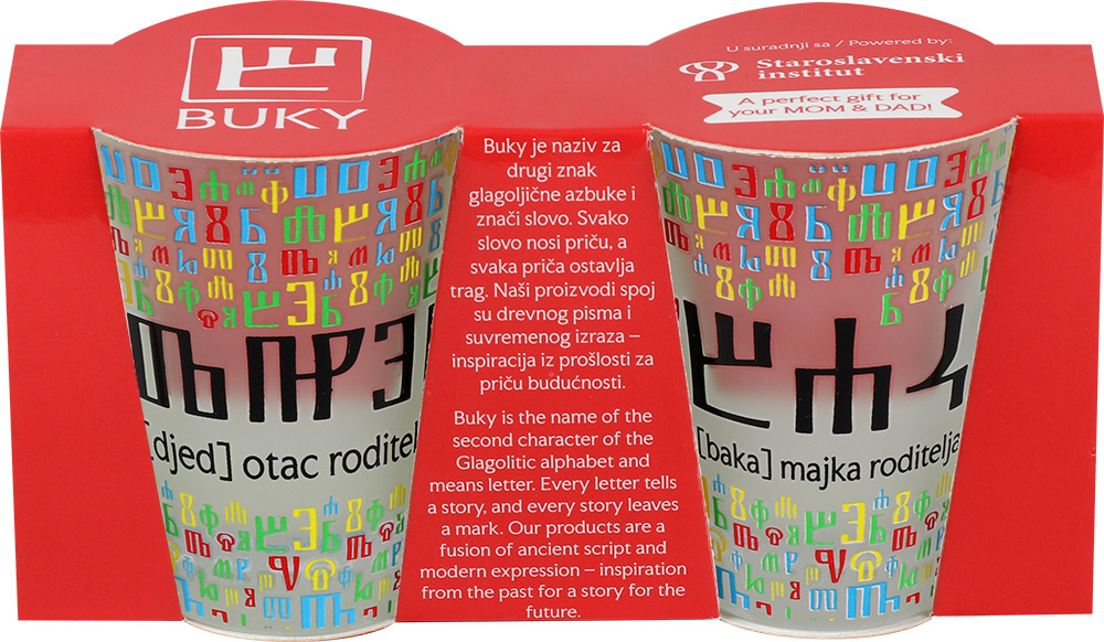 247667-EC Čaša za rakiju set 2 kom BUKY baka+djed P6/72