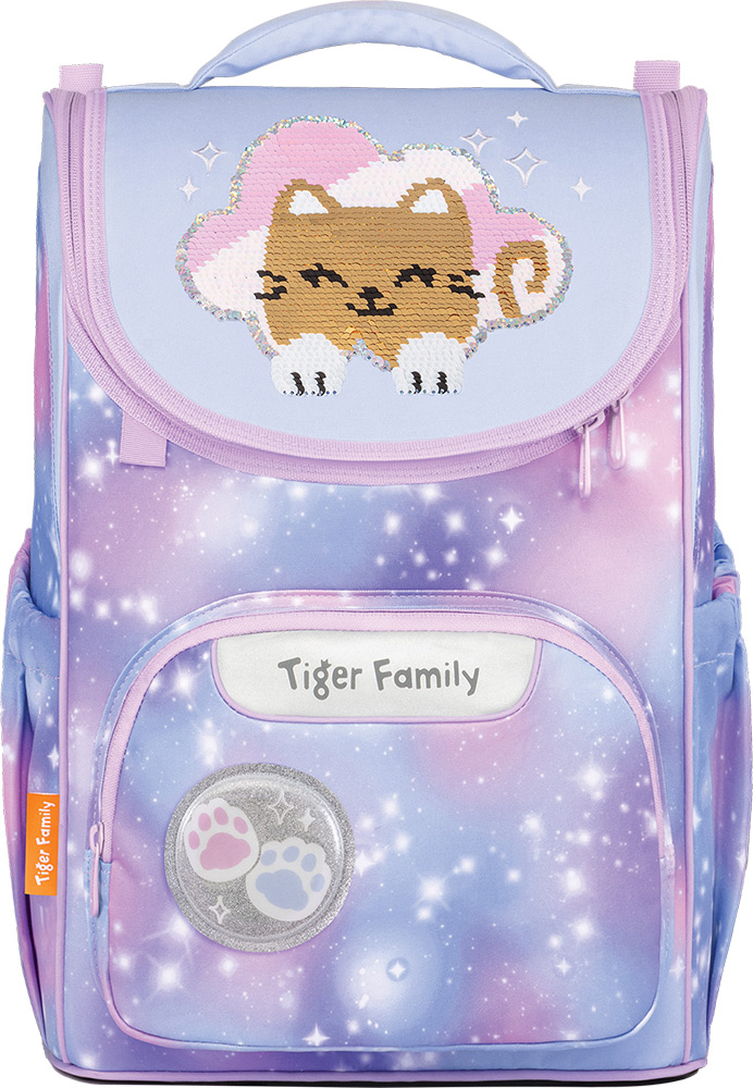 247778-EC Torba prv.anat. TIGER FAMILY Nature Quest 2.0 Kitty in Clouds(Sequins) P4