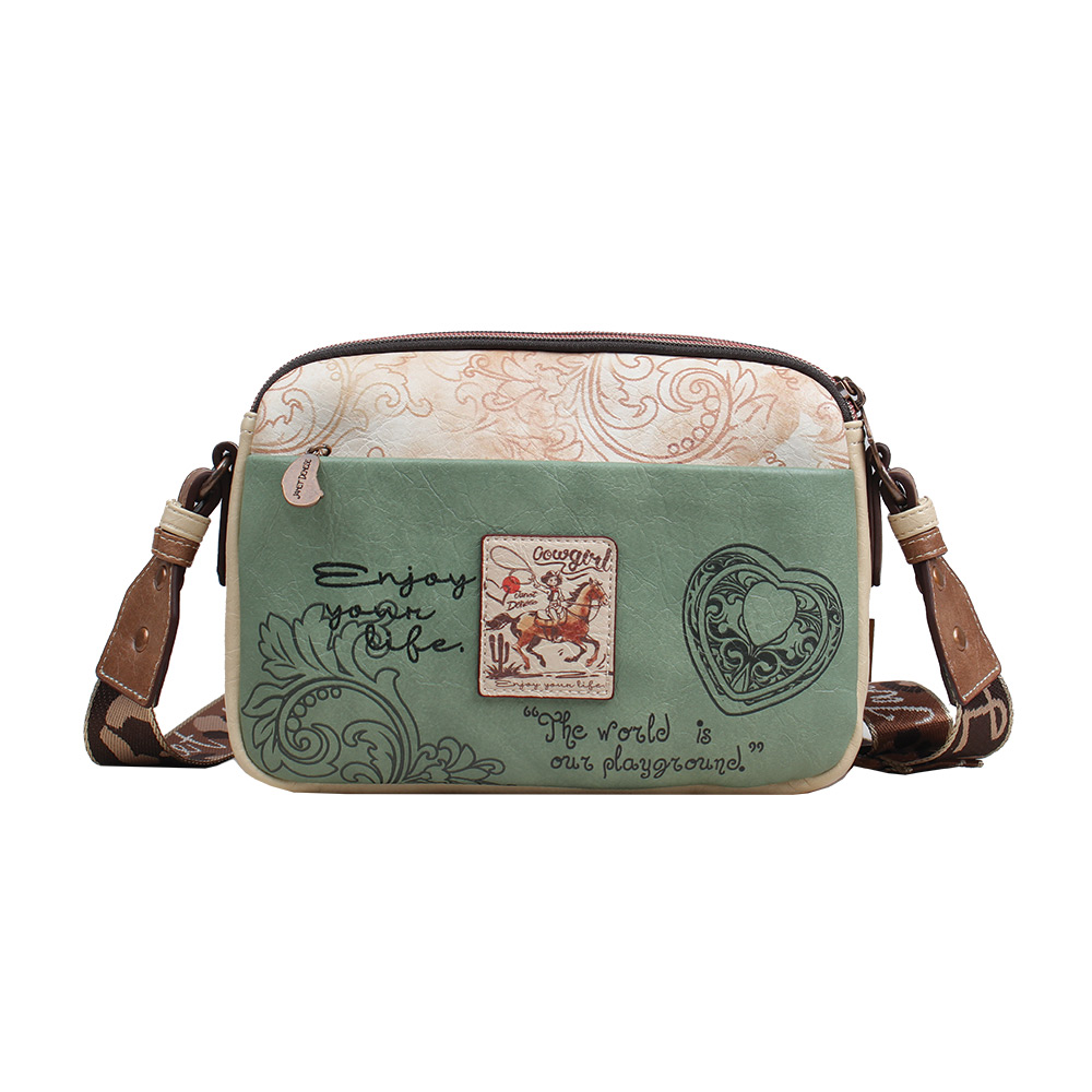 248318-EC Torba fashion Janet SS26 Western Odyssey 24x6x18cm J-029E