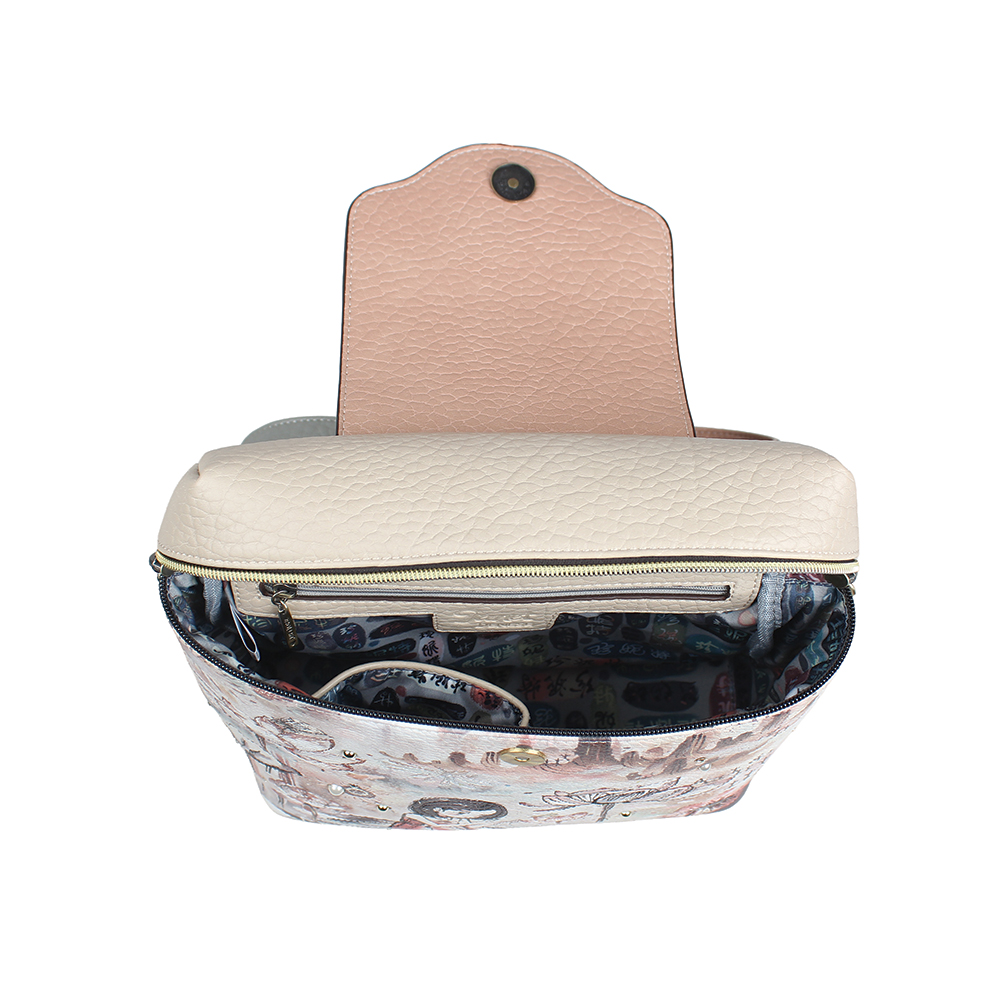 248361-EC Ruksak fashion Janet SS26 Lotus Lover 26X10X27cm J-182