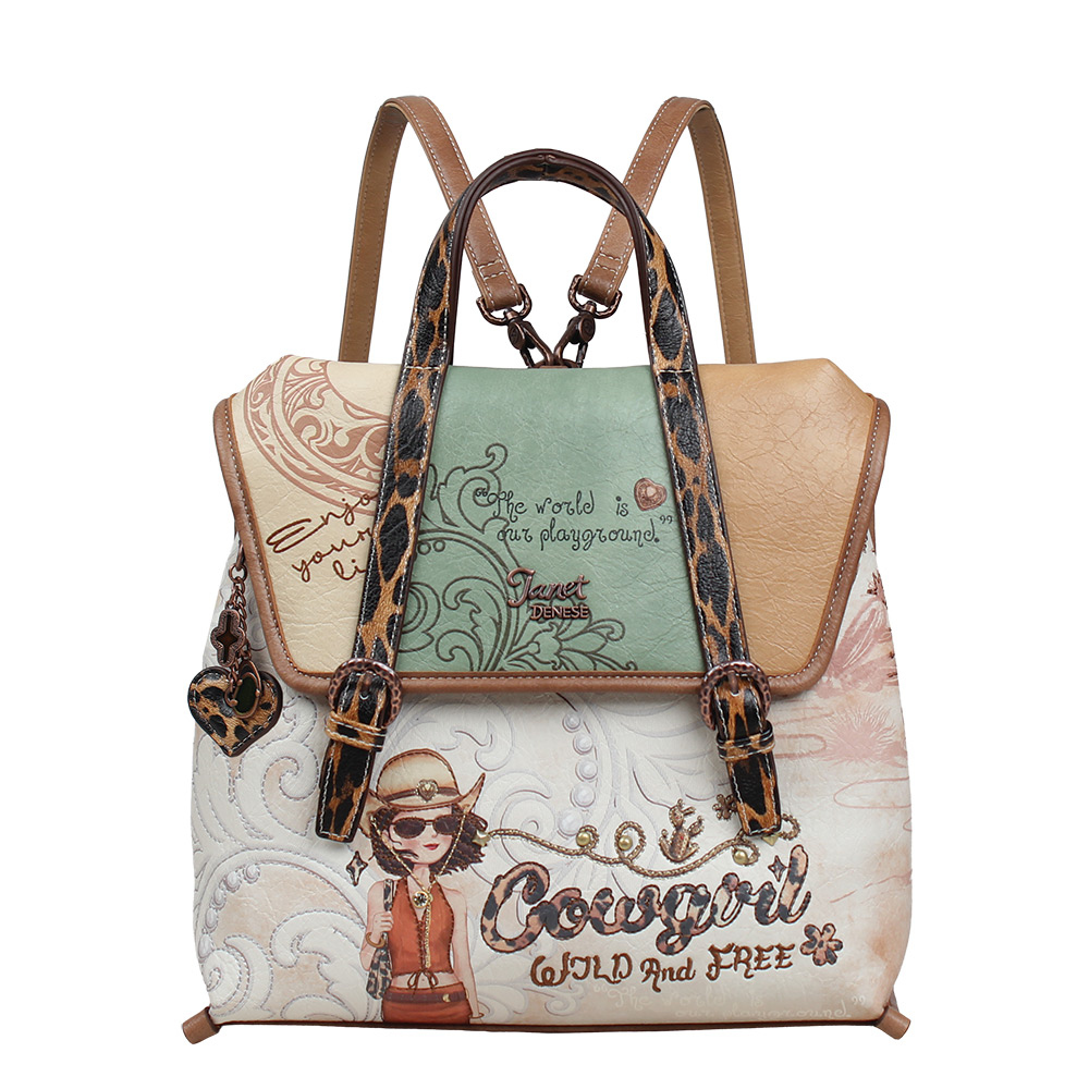 248367-EC Torba/ruksak fashion Janet SS26 Western Odyssey 30.5x13x30cm J-144A