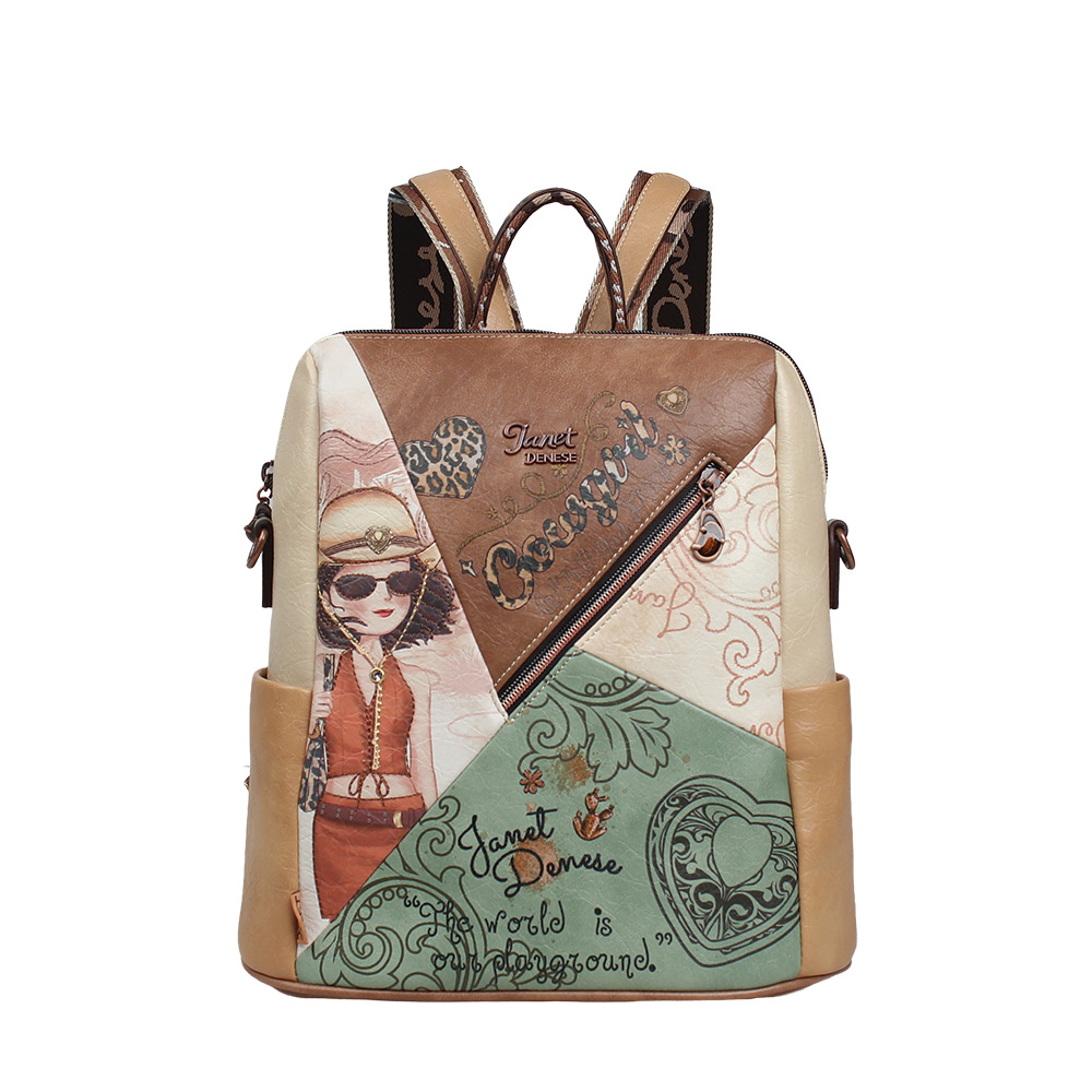 248368-EC Torba/ruksak fashion Janet SS26 Western Odyssey 31x14x31cm J-156A