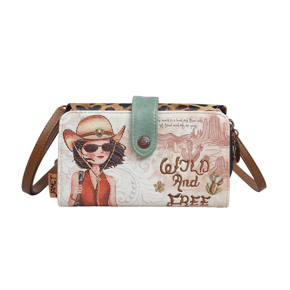 248399-EC Novčanik/torbica fashion Janet SS26 Western Odyssey 17x3.5x10.5cm JW-026B