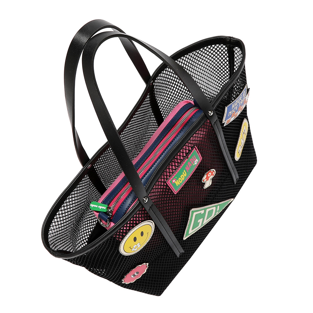 248402-EC Torba i torbica fashion NODUNADU Black SS26 42x29,5x15 NN1150 P24