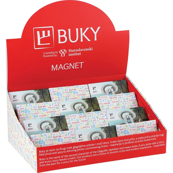 247642-EC Magnet razglednica BUKY 75x53mm četvrtasti spužvasti P24