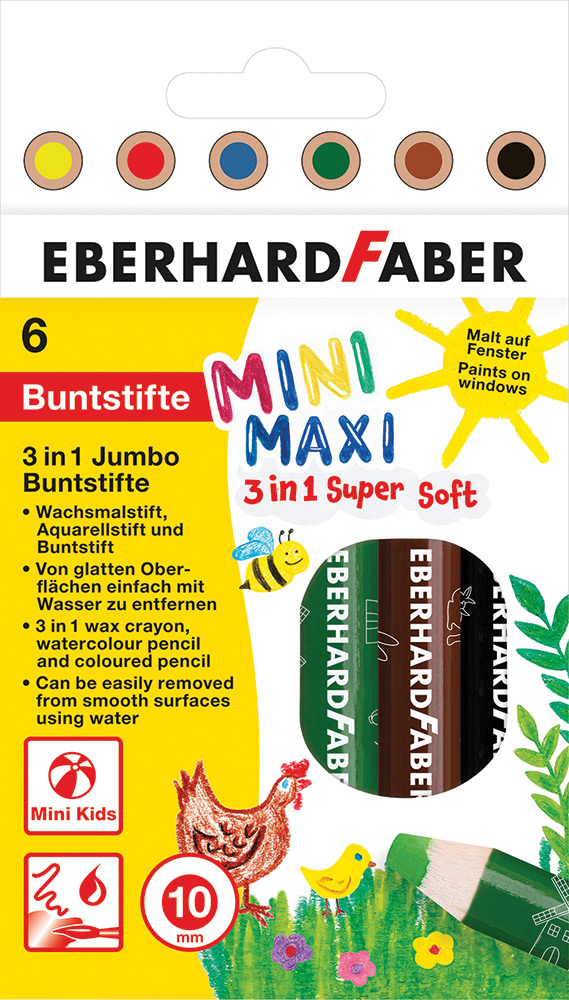 246294-EC Boje drvene 6/1 mini debele EBERHARD FABER MiniMaxi P6/72
