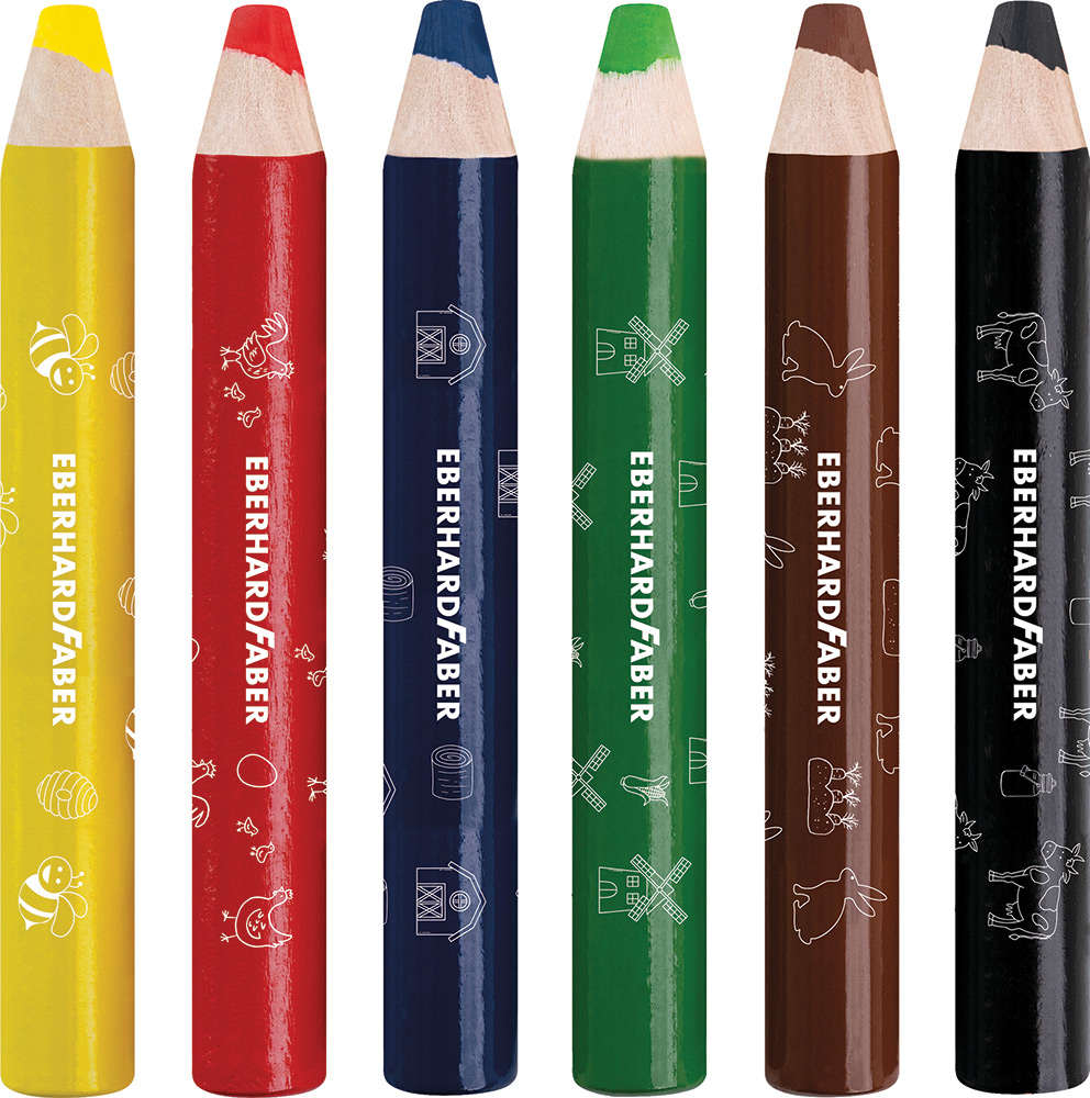 246294-EC Boje drvene 6/1 mini debele EBERHARD FABER MiniMaxi P6/72