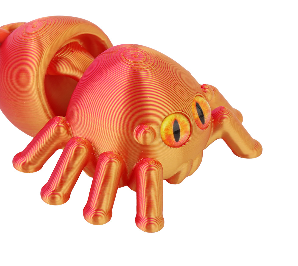 249037-EC Privjesak 3D printani Pauk, sort 2 boje P500