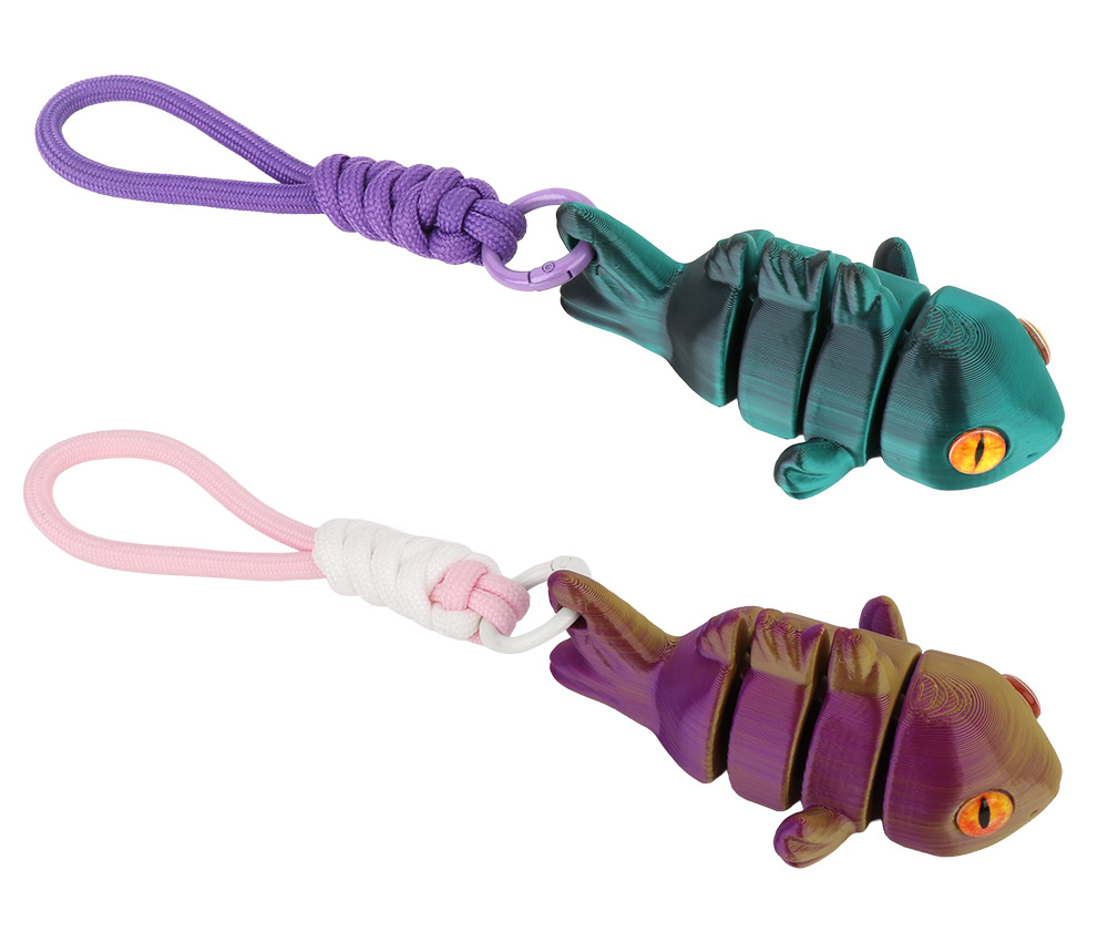 249041-EC Privjesak 3D printani Riba, sort 2 boje P500