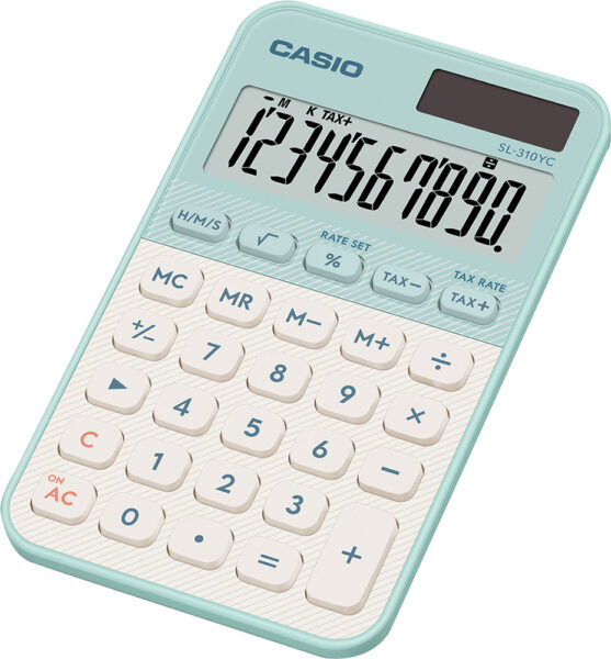 248467-EC Kalkulator CASIO SL-310 YC-LG zeleni bls P10/100