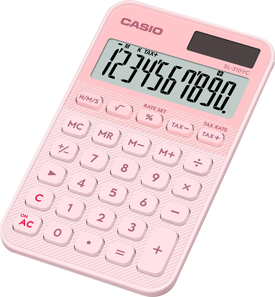 248468-EC Kalkulator CASIO SL-310 YC-LP roza bls P10/100