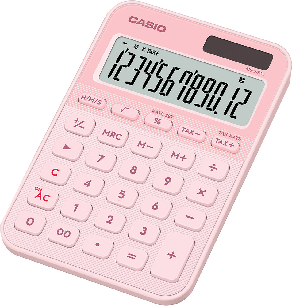 248472-EC Kalkulator CASIO MS-20 YC-LP roza P10