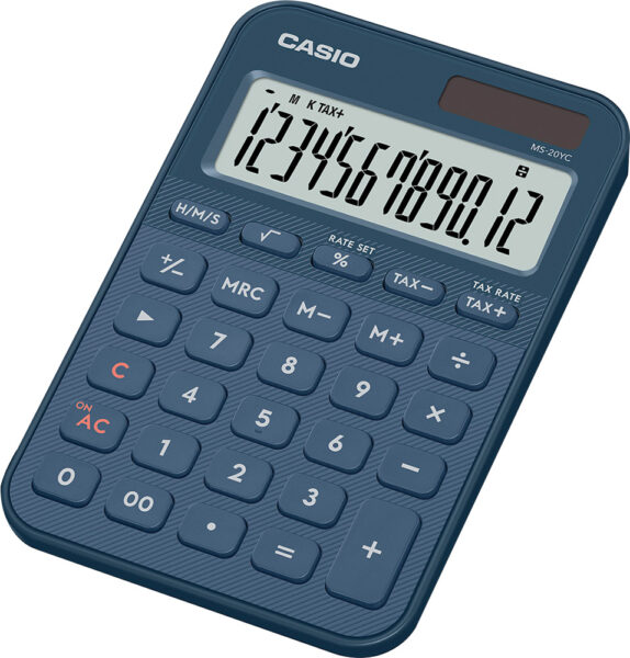 248473-EC Kalkulator CASIO MS-20 YC-NY plavi P10