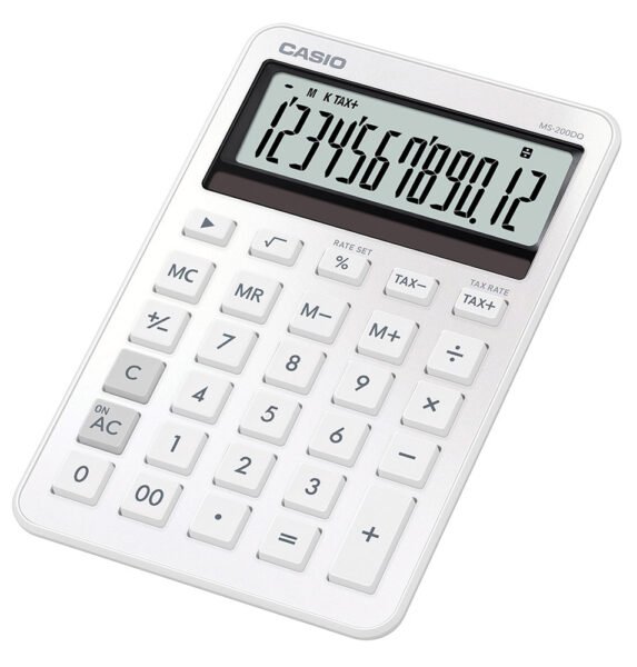 248478-EC Kalkulator CASIO MS-200DQ-WE bijeli P10