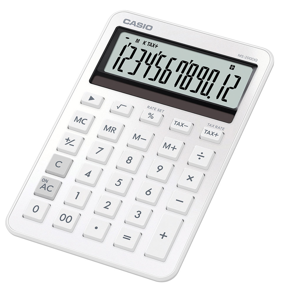 248478-EC Kalkulator CASIO MS-200DQ-WE bijeli P10