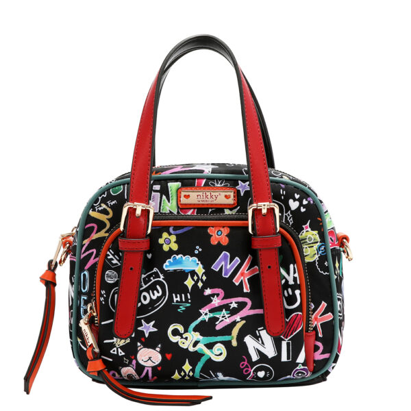 Torba fashion NIKKY Just for fun Black FW26 19,5x15x7,5 cm NK13140-JFF-BK P12