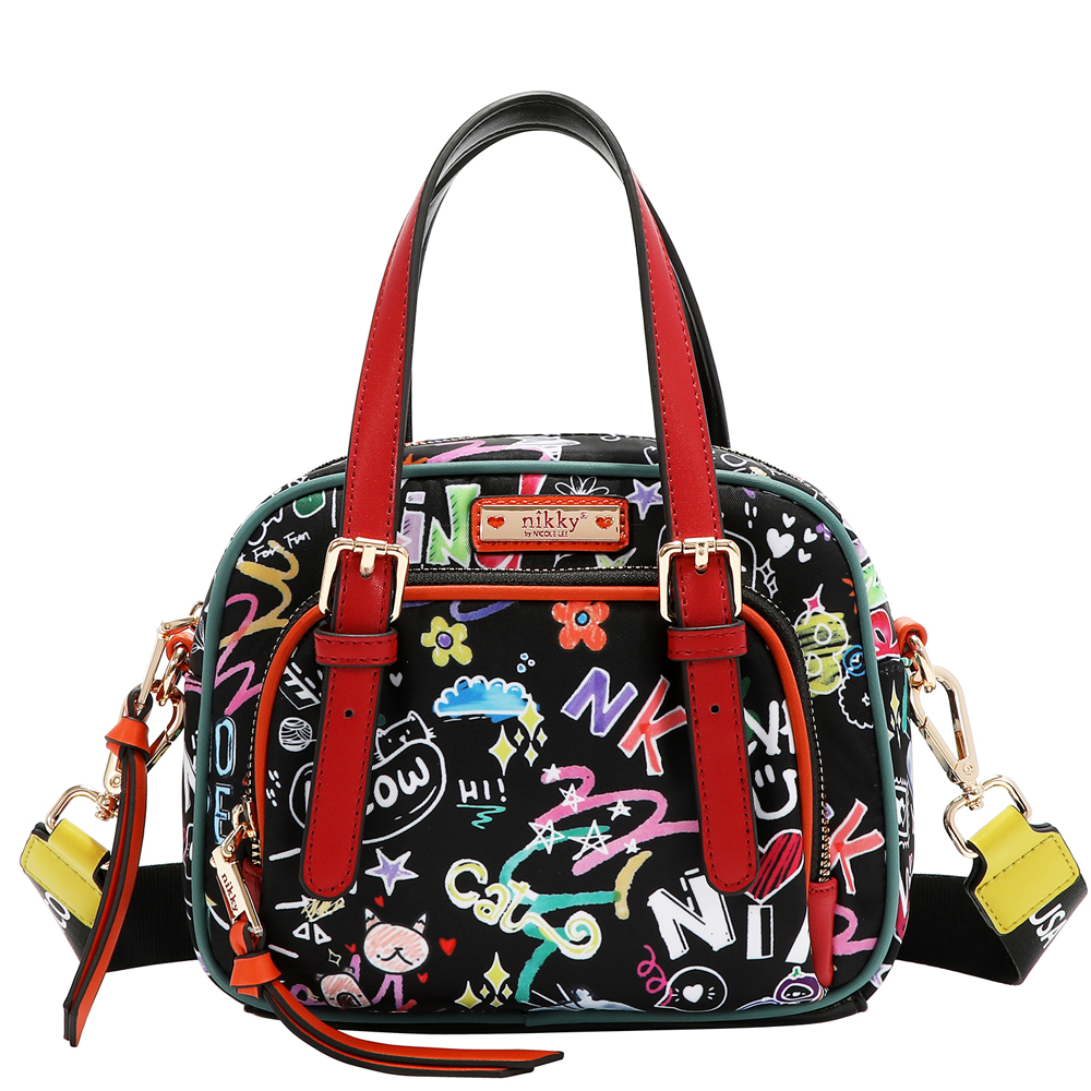 249126-EC Torba fashion NIKKY Just for fun Black FW26 19,5x15x7,5 cm NK13140-JFF-BK P12