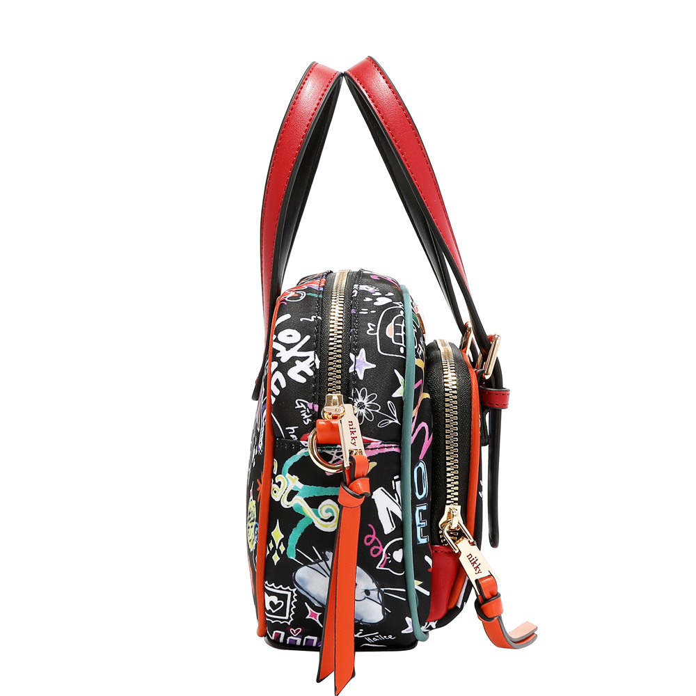 249126-EC Torba fashion NIKKY Just for fun Black FW26 19,5x15x7,5 cm NK13140-JFF-BK P12