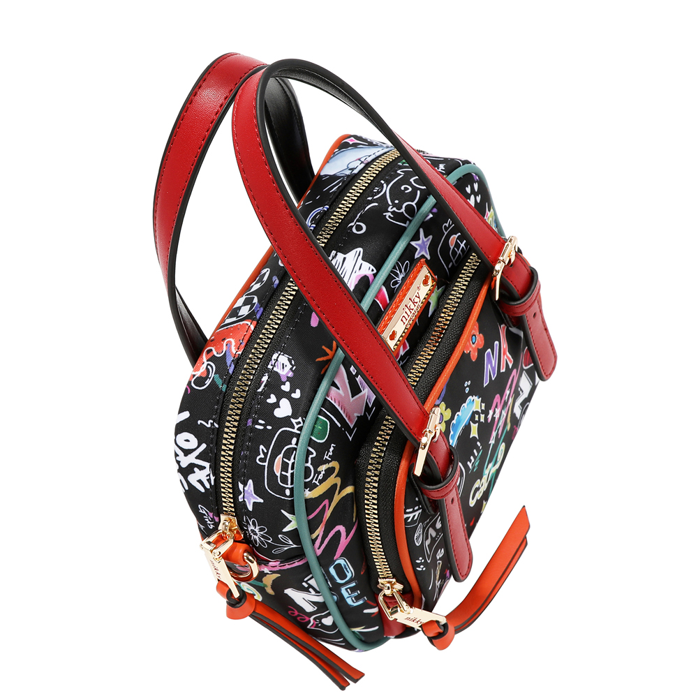 249126-EC Torba fashion NIKKY Just for fun Black FW26 19,5x15x7,5 cm NK13140-JFF-BK P12