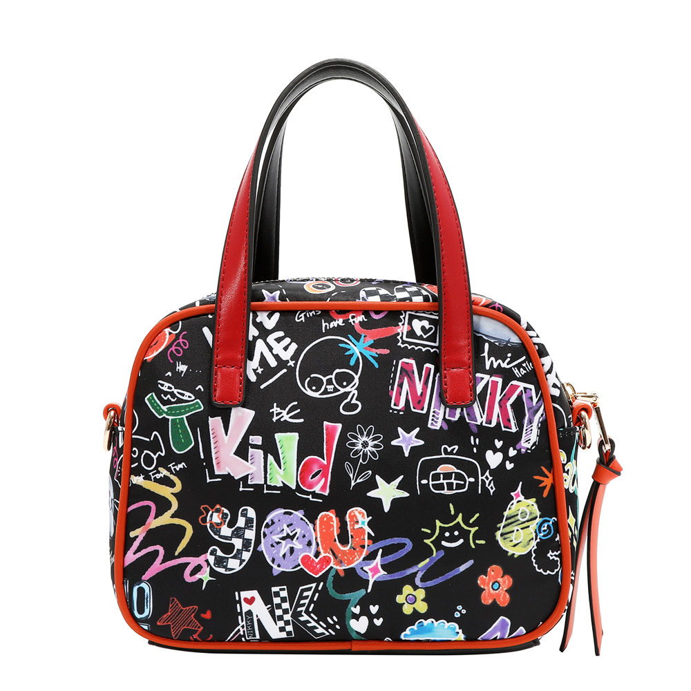 249126-EC Torba fashion NIKKY Just for fun Black FW26 19,5x15x7,5 cm NK13140-JFF-BK P12