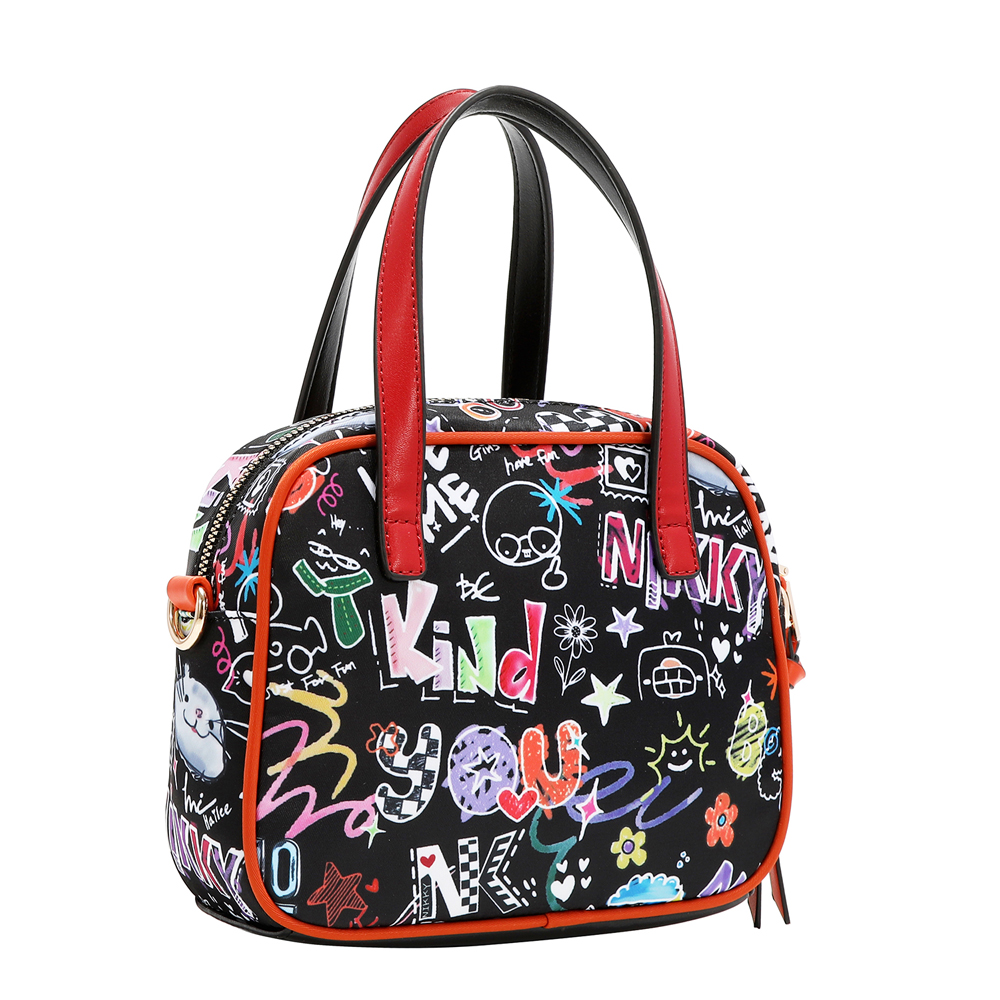 249126-EC Torba fashion NIKKY Just for fun Black FW26 19,5x15x7,5 cm NK13140-JFF-BK P12