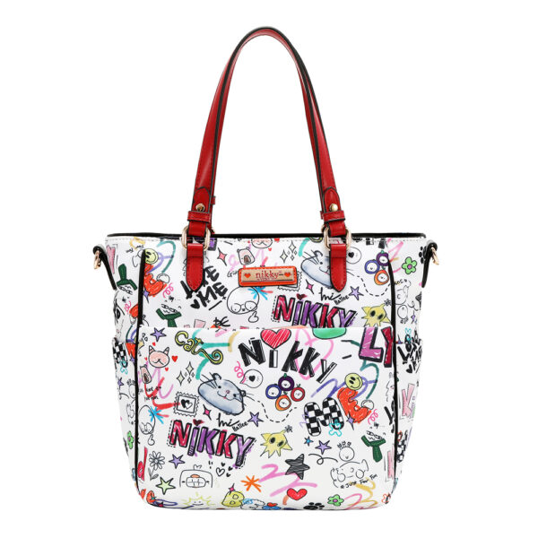 Torba fashion NIKKY Just for fun White FW26 31x25x10,5cm NK13142-JFF-WH P12