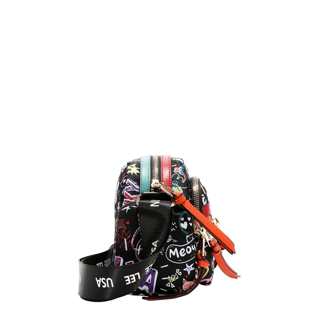 249130-EC Torba fashion NIKKY Just for fun Black FW26 23x16,5x8,5cm NK13145-JFF-BK P12