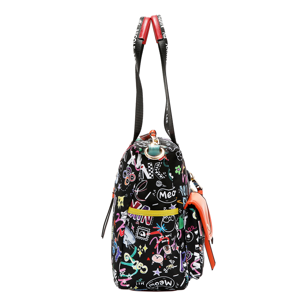 249132-EC Torba fashion NIKKY Just for fun Black FW26 31,5x26x11cm NK13147-JFF-BK P12