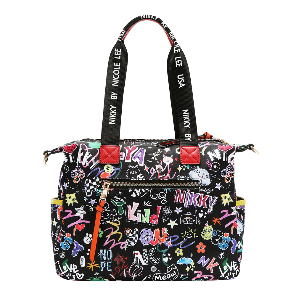 249132-EC Torba fashion NIKKY Just for fun Black FW26 31,5x26x11cm NK13147-JFF-BK P12