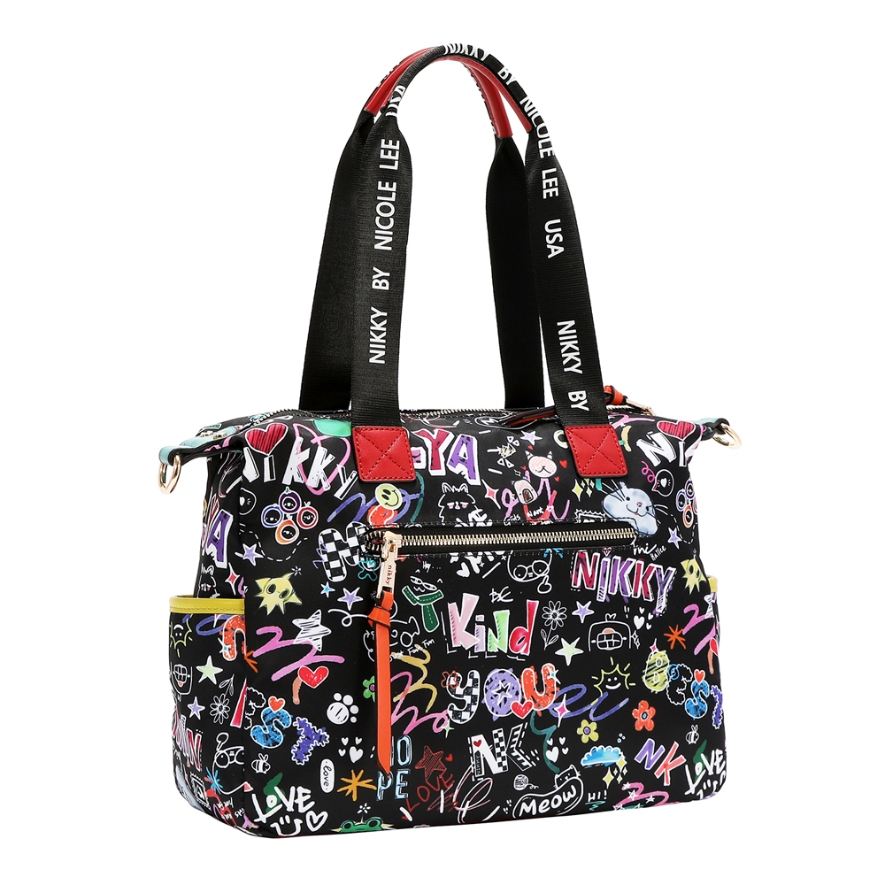 249132-EC Torba fashion NIKKY Just for fun Black FW26 31,5x26x11cm NK13147-JFF-BK P12
