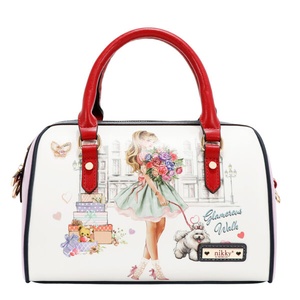 Torba fashion NIKKY GlamorousWalkWhite FW26 24,5x15x14,5cm NK13215-GWK-WH P12