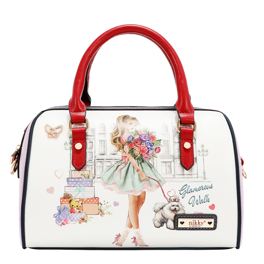 249141-EC Torba fashion NIKKY GlamorousWalkWhite FW26 24,5x15x14,5cm NK13215-GWK-WH P12