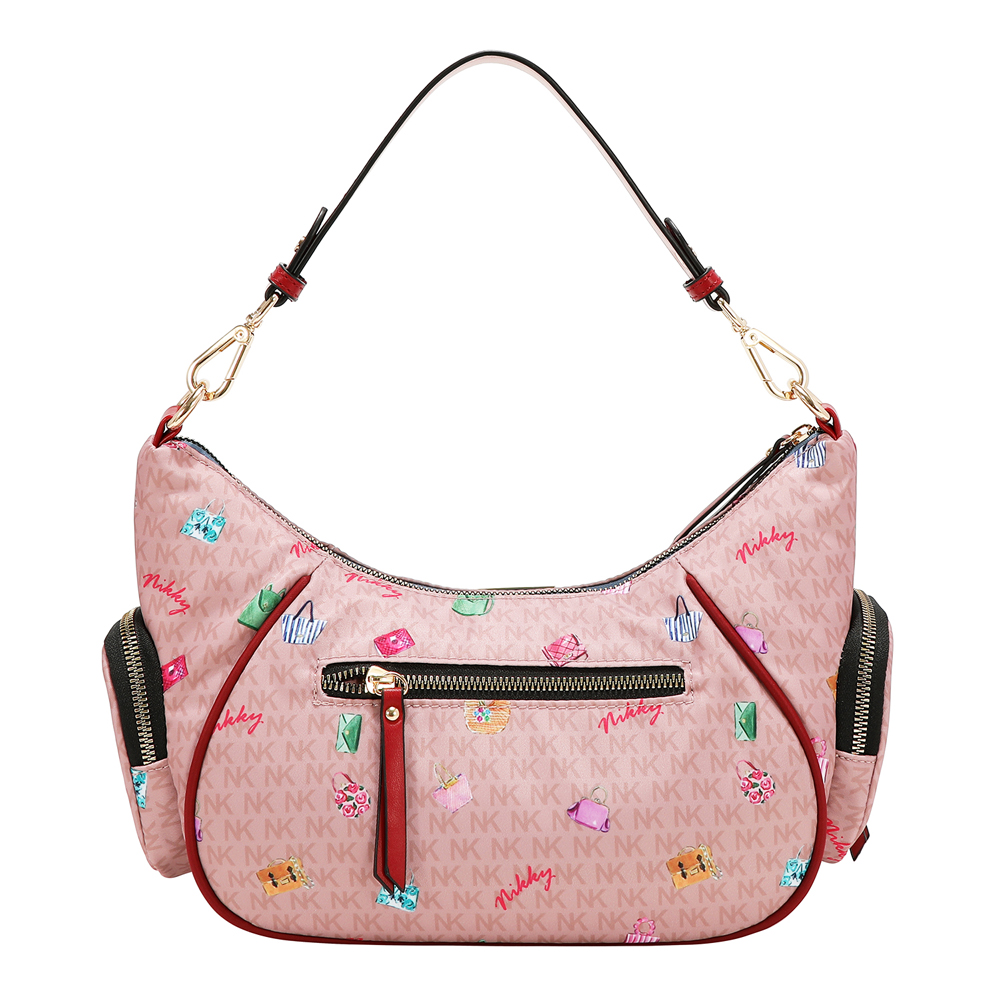 249150-EC Torba fashion NIKKY GlamorousWalkPink FW26 27,5x16x11cm NK13231-GWK-PK P12