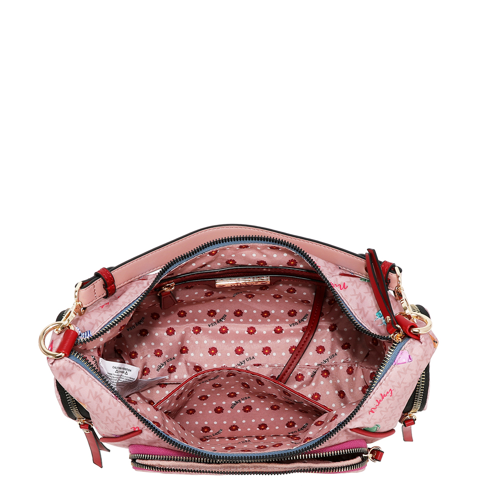 249150-EC Torba fashion NIKKY GlamorousWalkPink FW26 27,5x16x11cm NK13231-GWK-PK P12