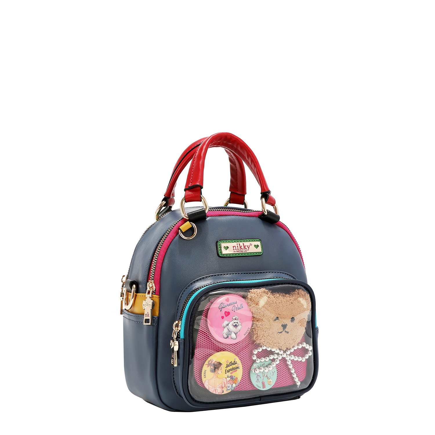 249152-EC Ruksak fashion NIKKY Multi FW26 19x21,5x10,5cm NK13244-MC P12