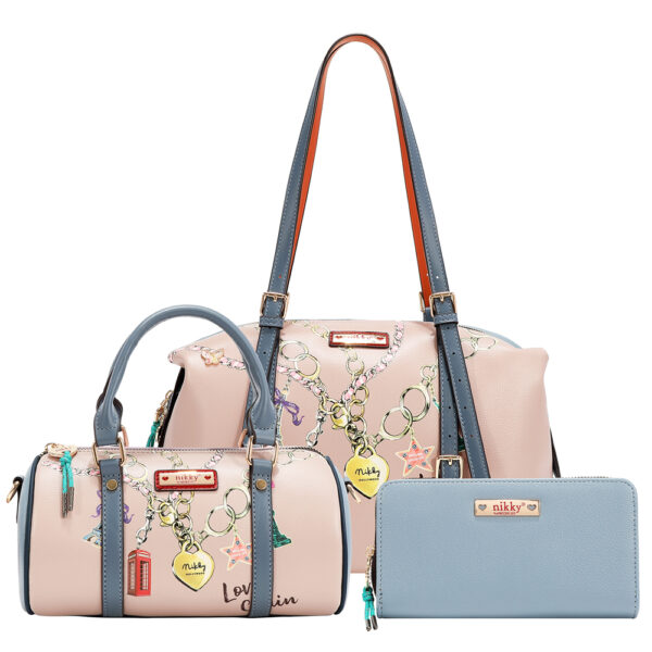 Torba x2,novčanik set NIKKY Love Chain FW26 NK13248-LCN P12