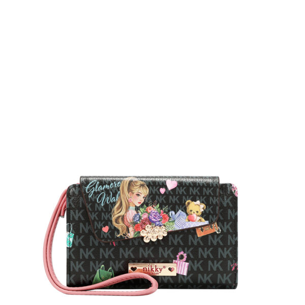 Novčanik fashion NIKKY GlamorousWalkBlack FW26 14x9x2,5cm NK24005-GWK-BK P48