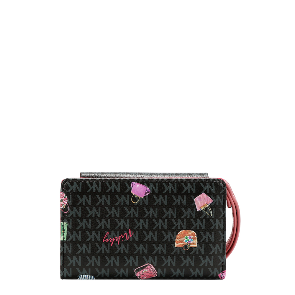 249160-EC Novčanik fashion NIKKY GlamorousWalkBlack FW26 14x9x2,5cm NK24005-GWK-BK P48
