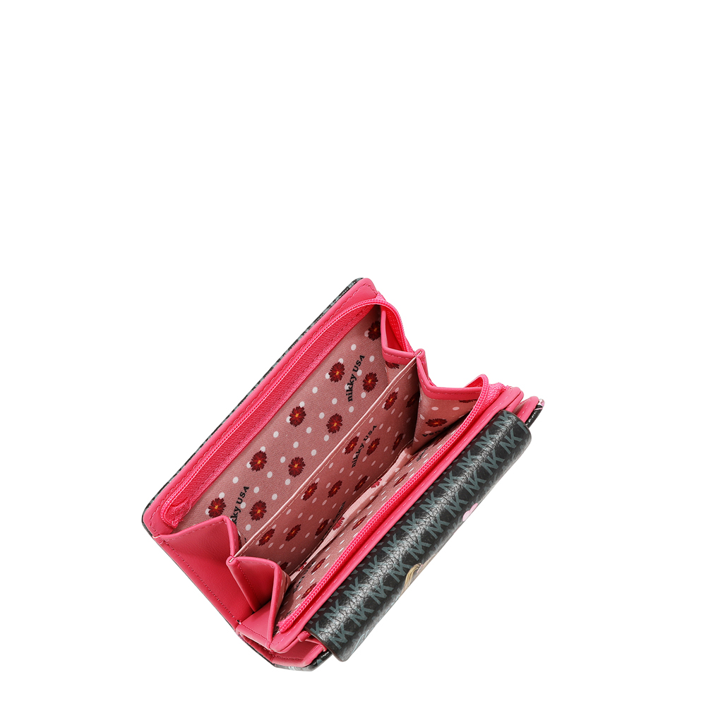 249160-EC Novčanik fashion NIKKY GlamorousWalkBlack FW26 14x9x2,5cm NK24005-GWK-BK P48