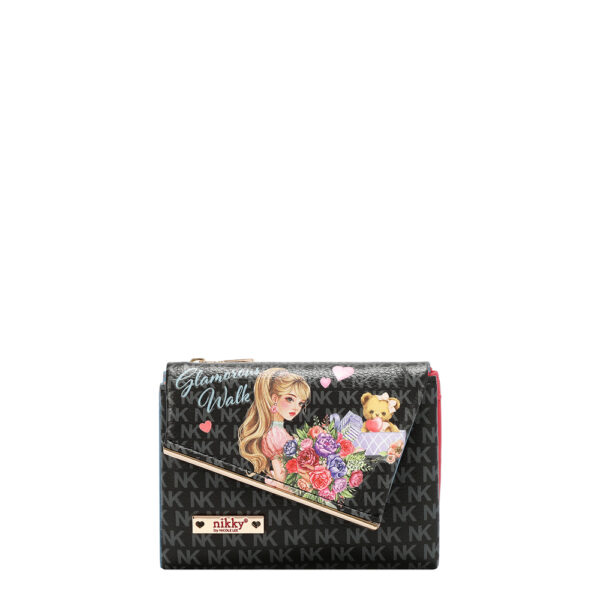 Novčanik fashion NIKKY GlamorousWalkBlack FW26 13x9,5x2cm NK25055-GWK-BK P48