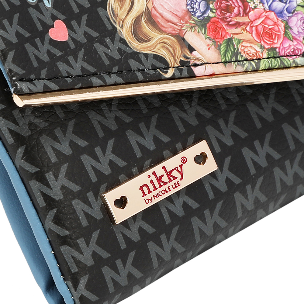 249165-EC Novčanik fashion NIKKY GlamorousWalkBlack FW26 13x9,5x2cm NK25055-GWK-BK P48